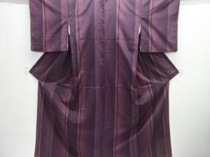 変わり縞織り出し手織り紬着物